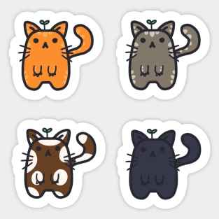 cute doodle cat design Sticker